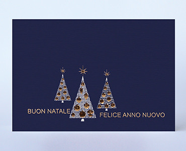 CARTONCINO BLU CON INTERNO BIANCO